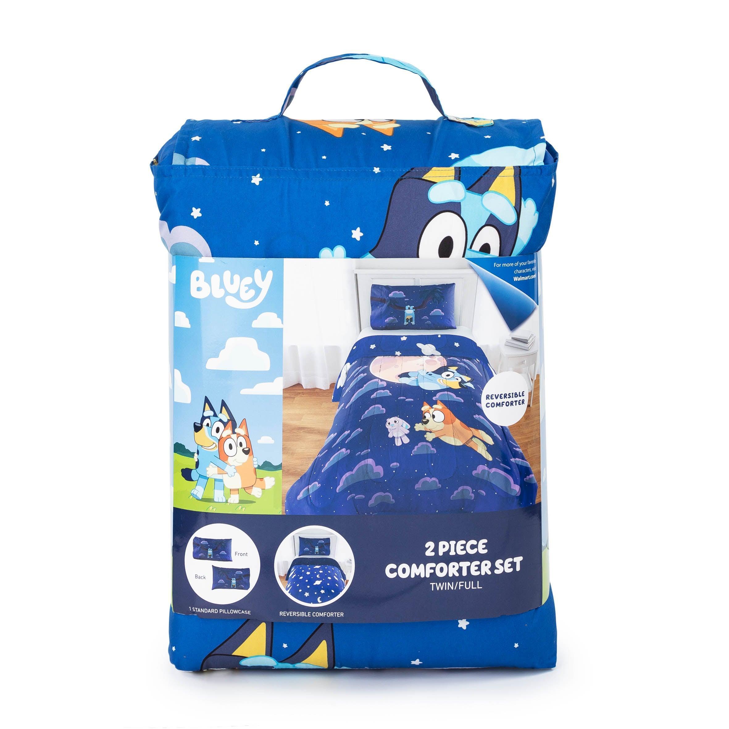 Bluey Kids Comforter and Sham, 2-Piece Set, Twin/Full, Reversible - ClubOn