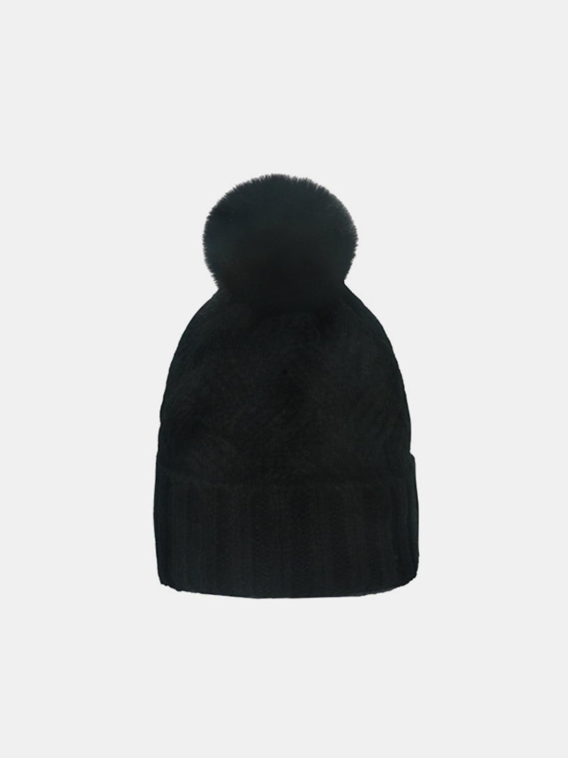 Roll Rim Cable-Knit Hat - ClubOn
