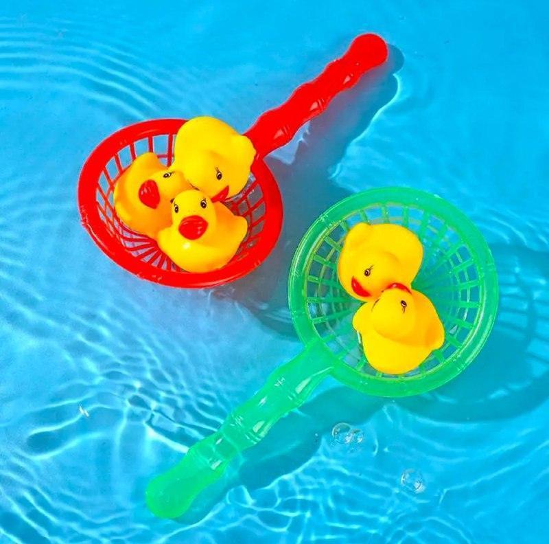 5Pcs Kids Floating Bath Toys – Mini Swimming Rings Rubber Set - ClubOn