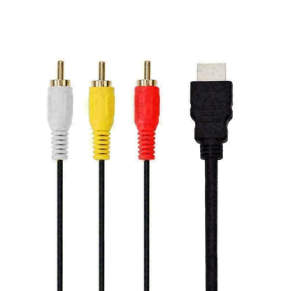 HDMI Male To 3 RCA Video Audio AV Component Converter Adapter Cable HDTV 1080 - ClubOn