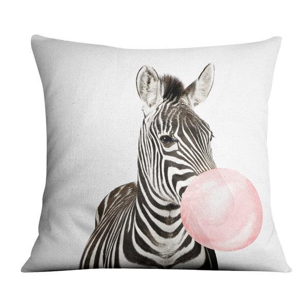 Pink Nordic Animal Pillowcase – Koala & Giraffe Blowing Balloons, Double-Sided Sofa Cushion - ClubOn