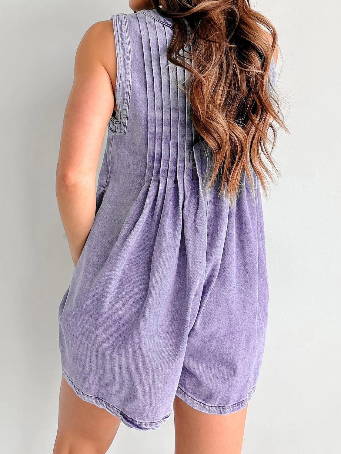 Tied Romper with Pockets - ClubOn