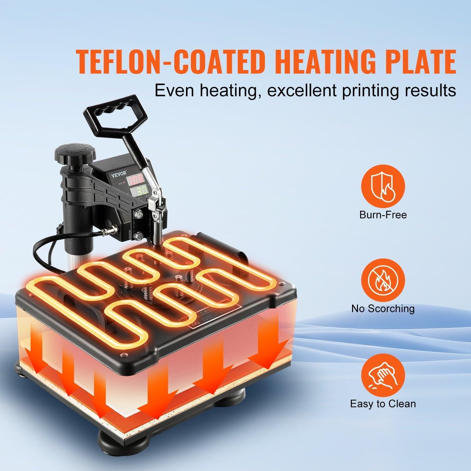 VEVOR 5 in 1 Heat Press Machine, Digital Multifunctional T-Shirt, Hat, Mug, Cap, and Plate Press - ClubOn