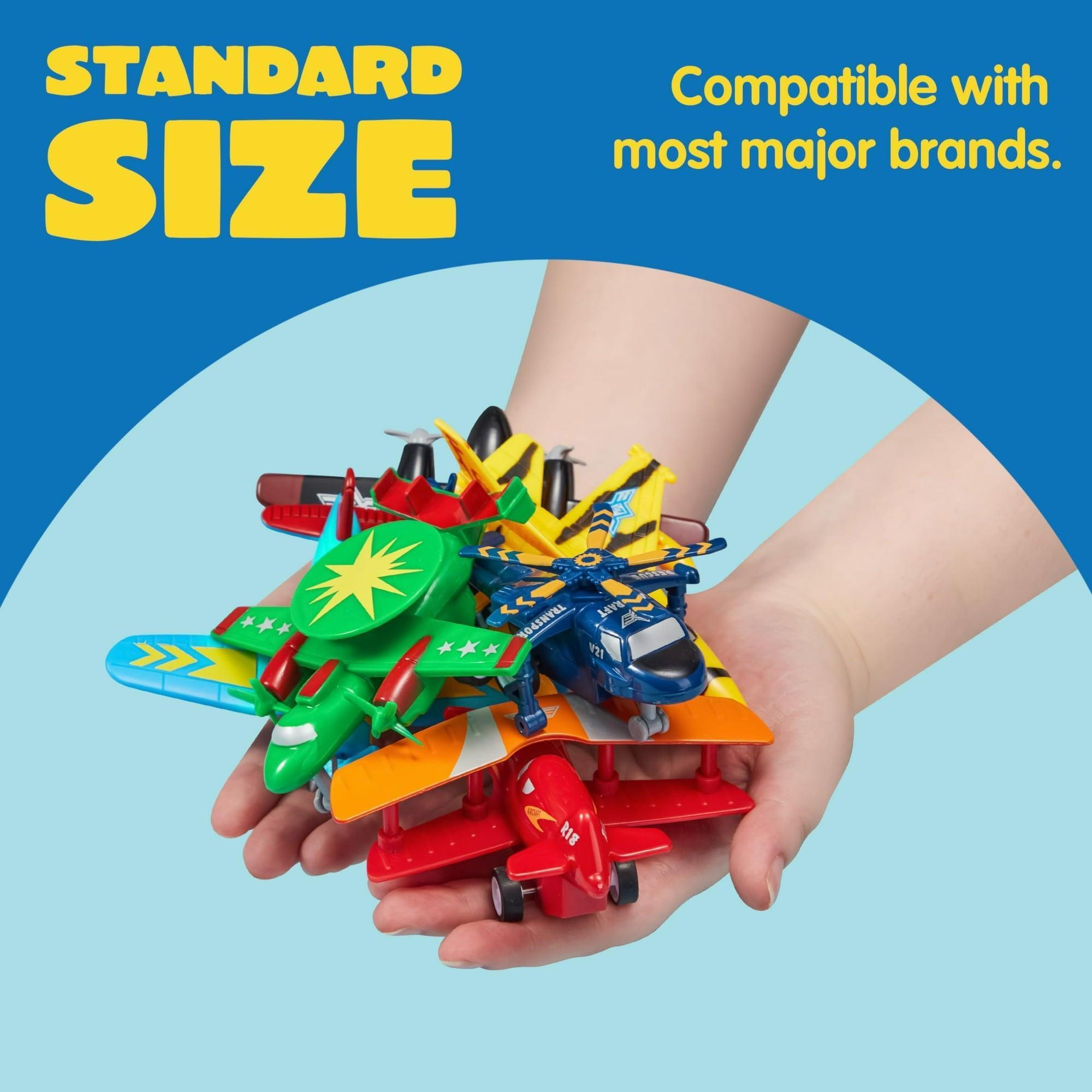 SYNCFUN Kids Airplane Helicopter Play Vehicles – Plastic Multicolor Set - ClubOn