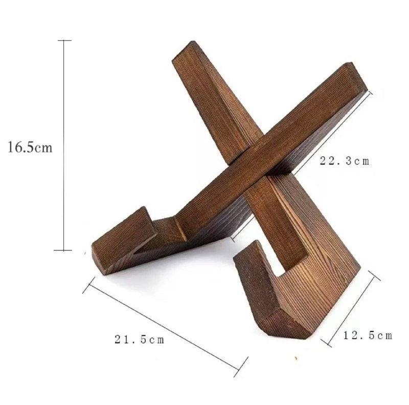 Wooden Recipe Book Stand – Photo Display & Tablet Rack - ClubOn