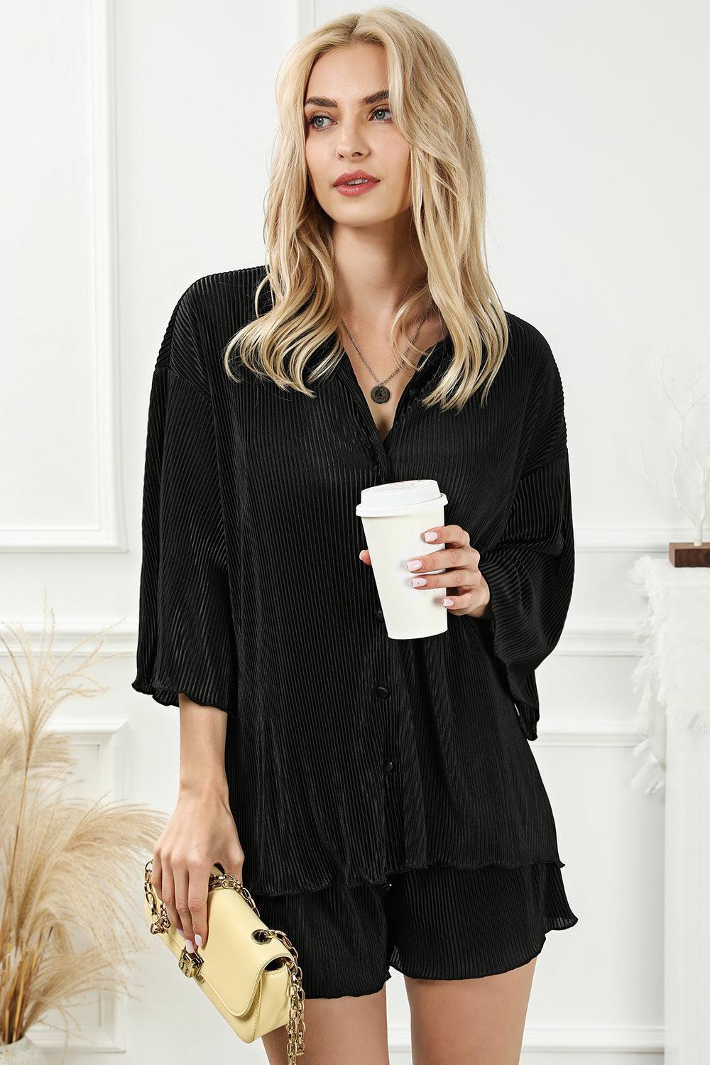 Two-Piece Buttoned Set – Chic & Comfortable - ClubOn