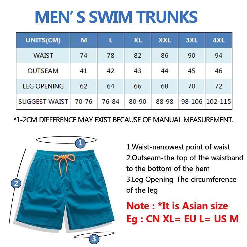 Men's Swim Shorts - Beach Board Shorts & Running Sports Trunks - ClubOn