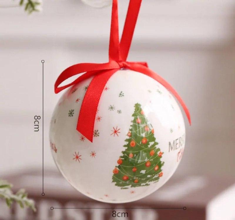 Painted Foam Ball Ornaments for Christmas Tree Decoration - ClubOn