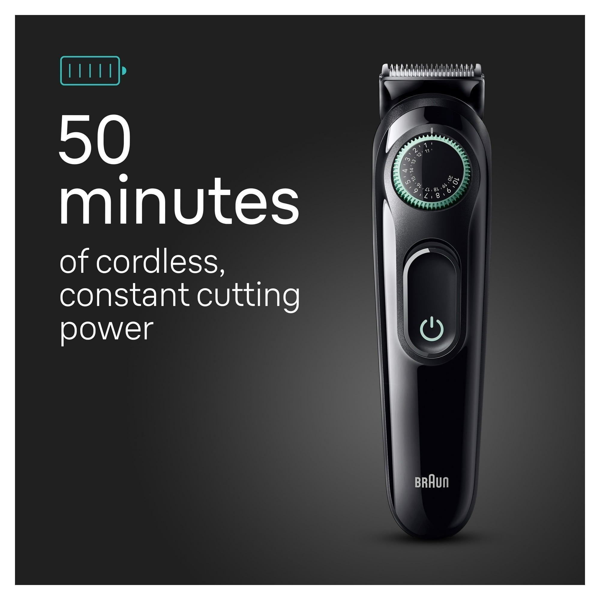 Braun Series 3 3470 All-in-One 7-in-1 Electric Grooming Kit with Beard Trimmer for Men - ClubOn