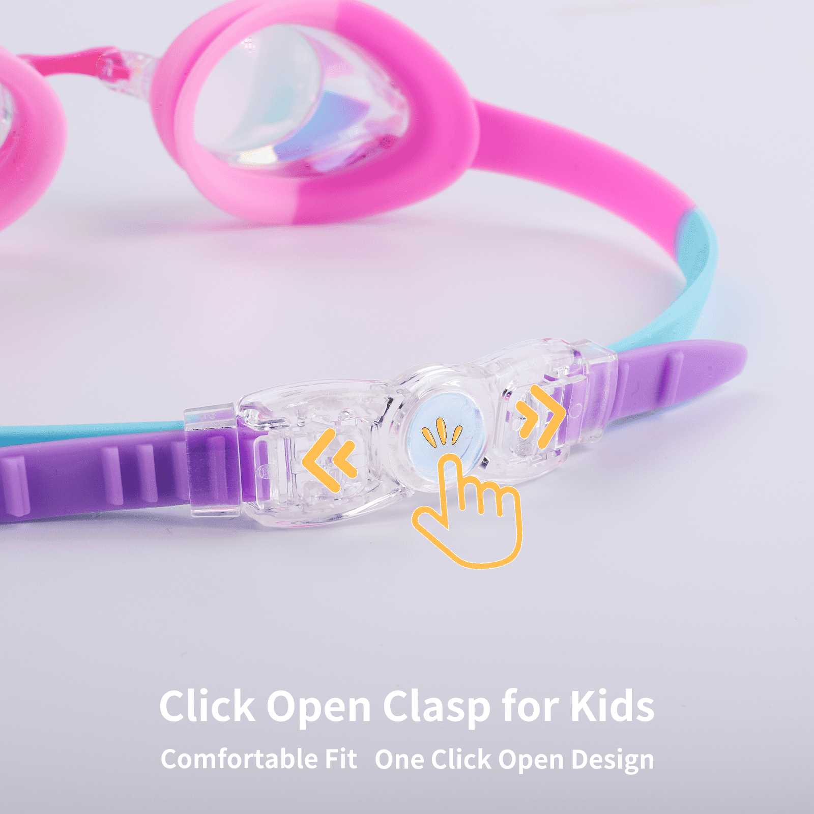 Kids Swim Goggles for Ages 3-15, 2-Pack Anti-Fog, Leak-Proof Swimming Goggles for Boys & Girls - ClubOn