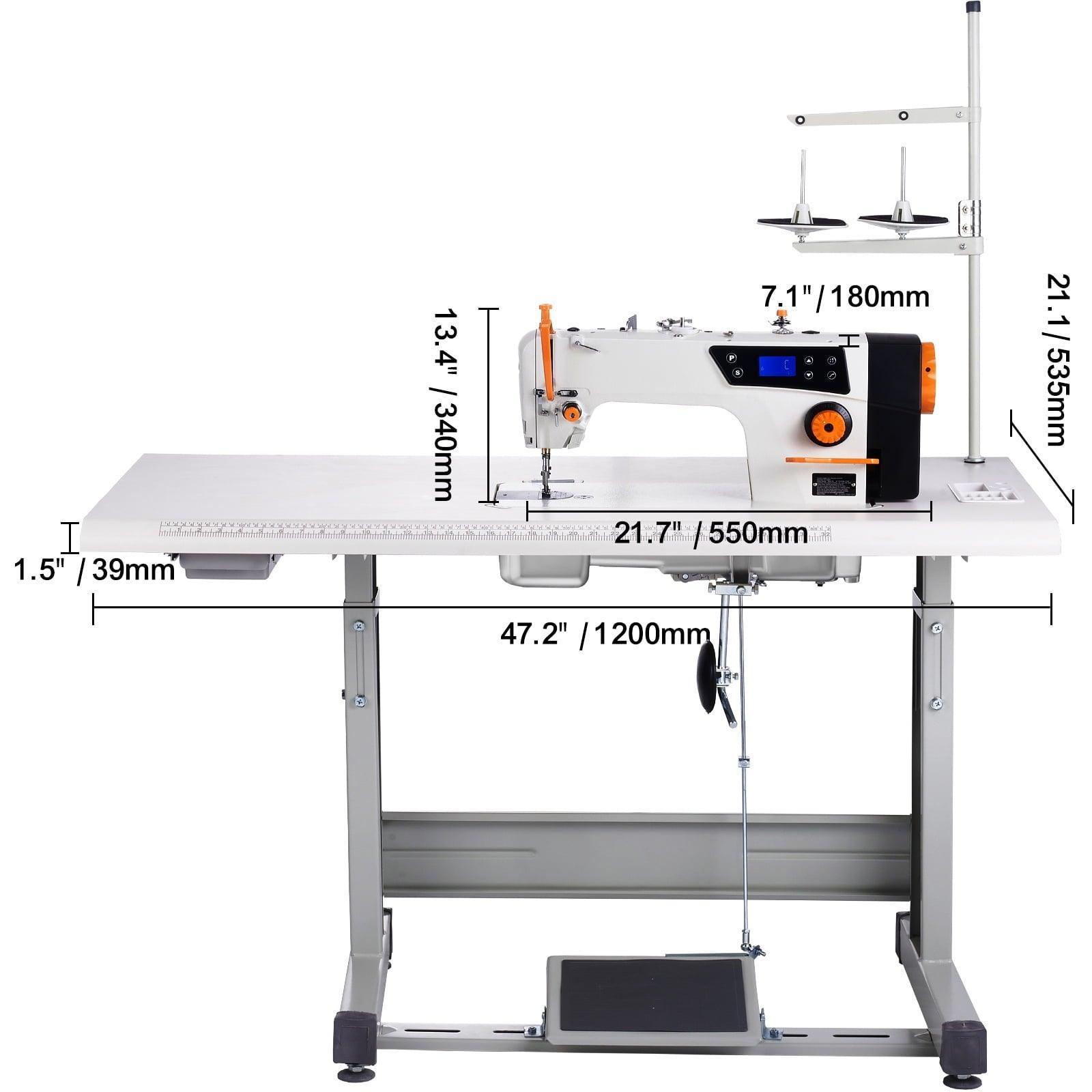 SKYSHALO 550W Industrial Sewing Machine, 5000 SPM, Heavy Duty for Leather & Thick Fabrics - ClubOn