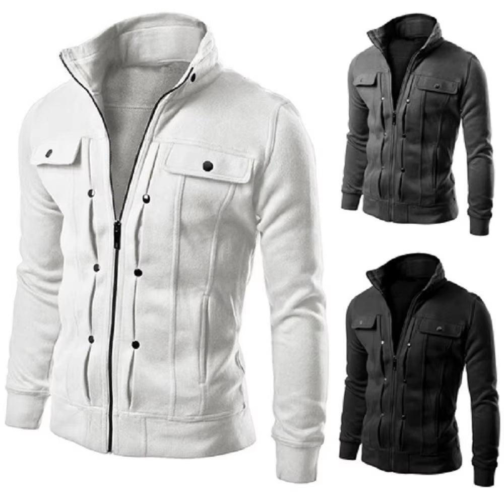 Men's Fleece Hoodie Cardigan - Hooded Pullover Sweatshirt Jacket - ClubOn