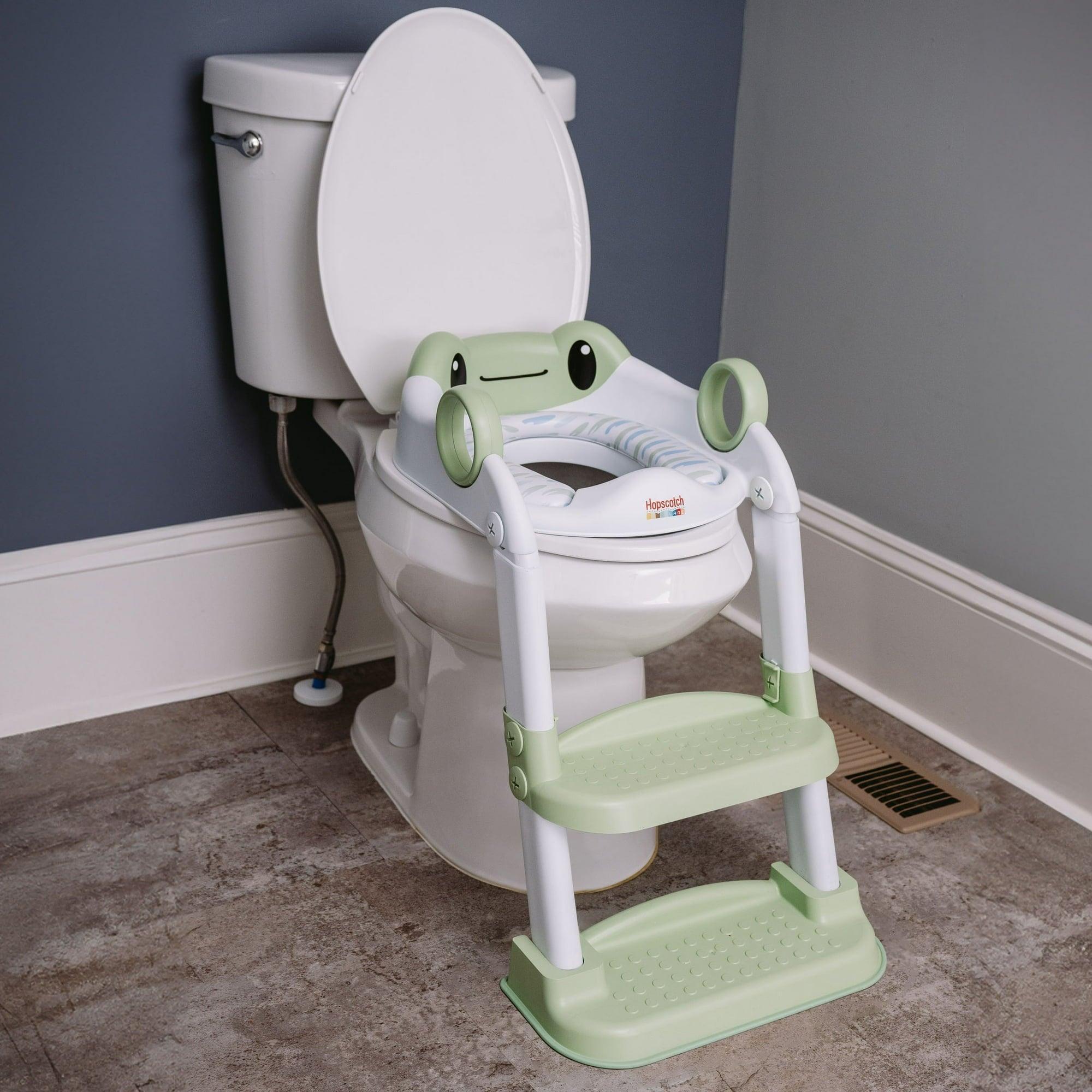 Hopscotch Lane Frog Character Step-Up Potty, Toddler Toilet Seat with Ladder, for Children 12+ Months - ClubOn