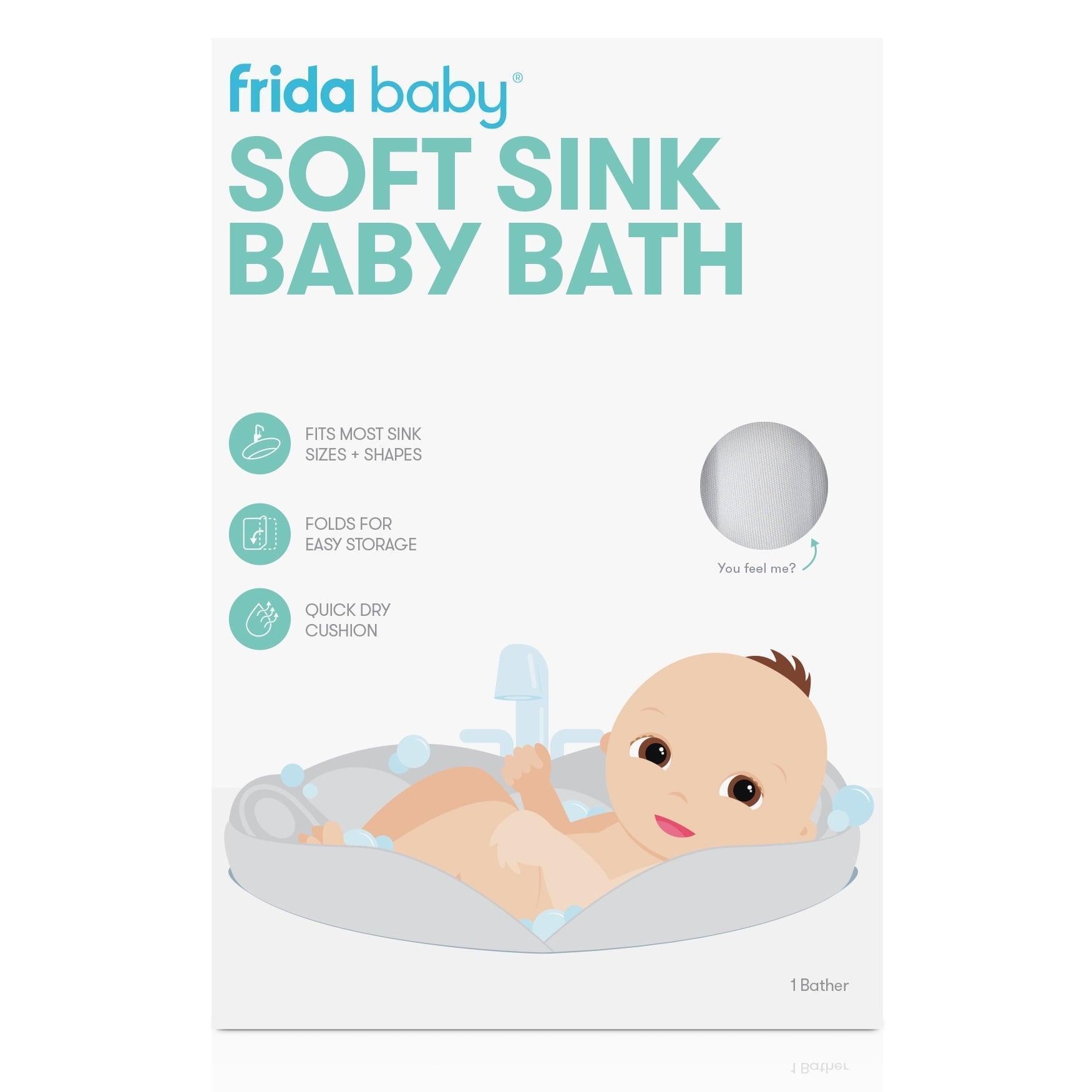 Frida Baby Soft Sink Baby Bath – Easy to Clean, Supports Baby's Head - ClubOn