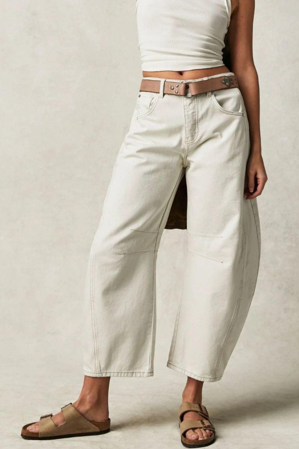 Wide Leg Jeans with Pockets - ClubOn