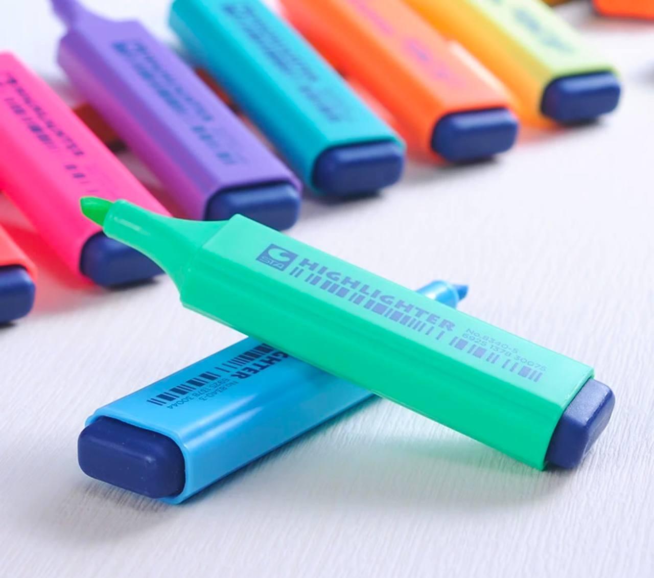 Highlighter Marker Pen – Water-Based Pigment Set - ClubOn