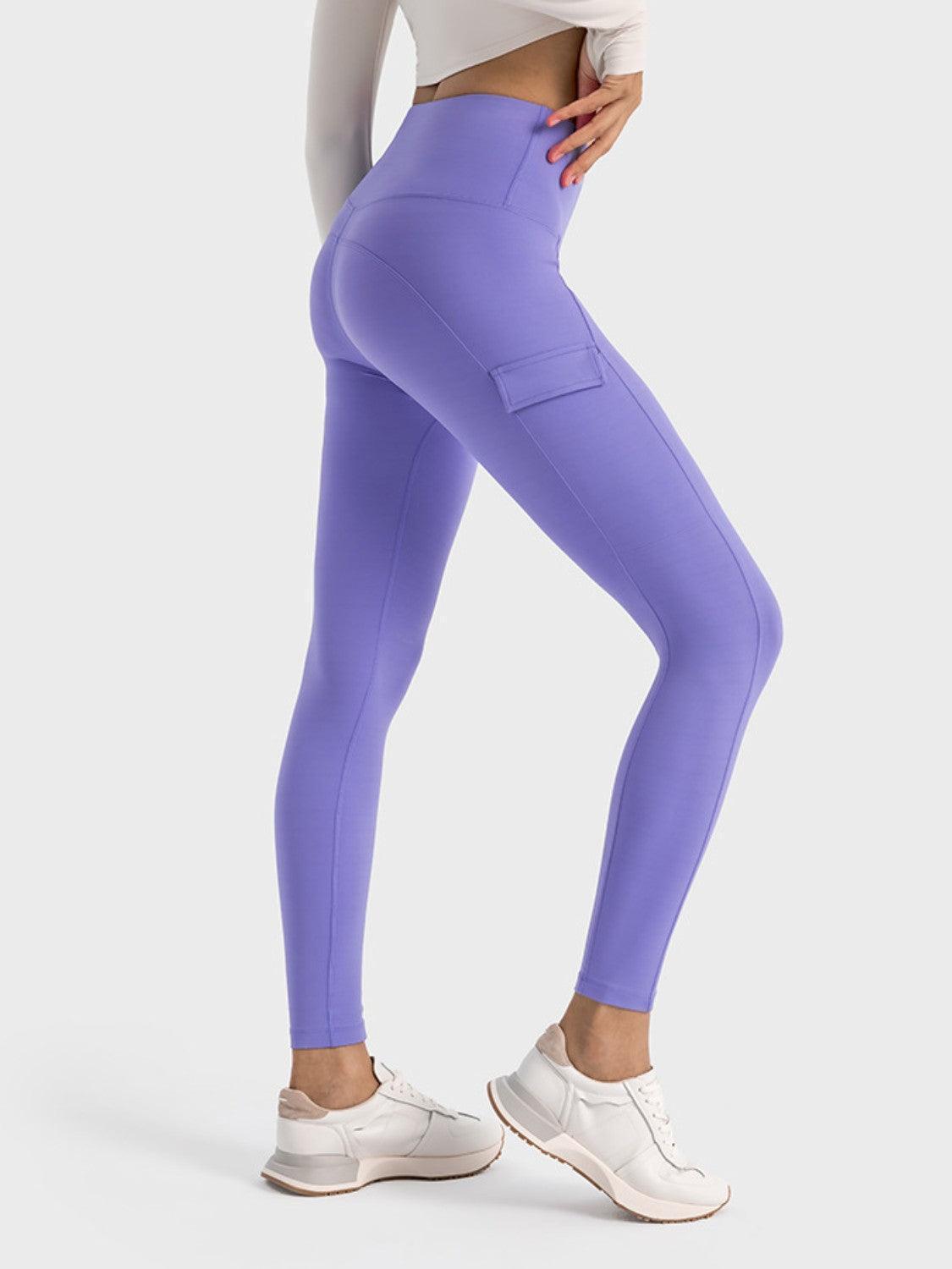 Millennia Wide Waistband Sports Leggings - ClubOn