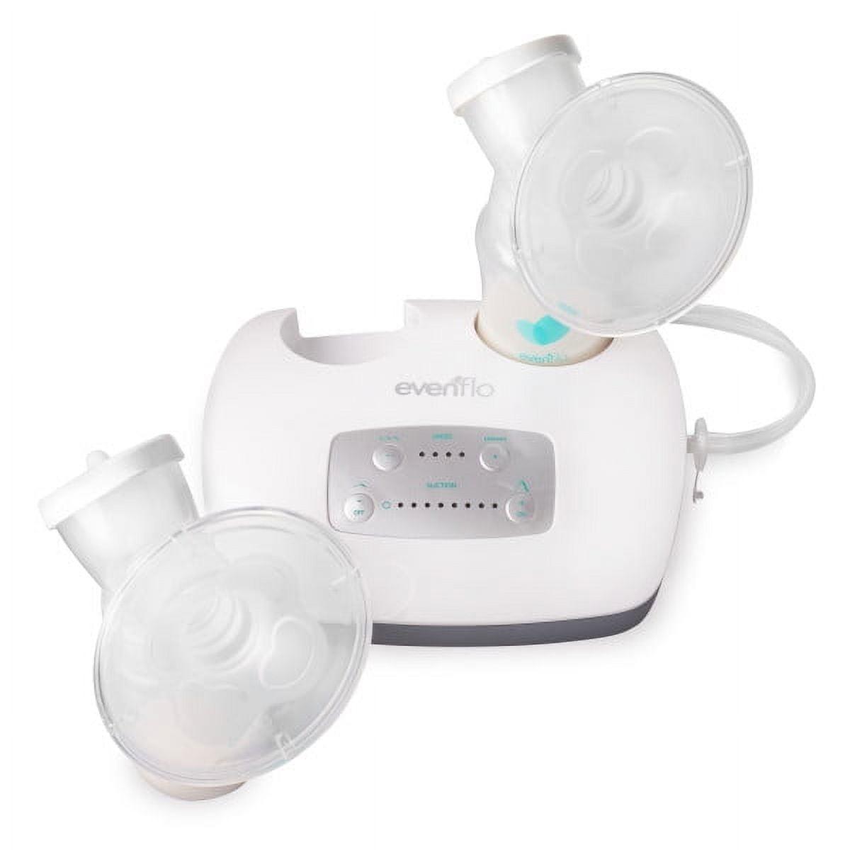 Evenflo Advanced Double Electric Breast Pump with Breastshields & Milk Storage Bottles, Clear - ClubOn