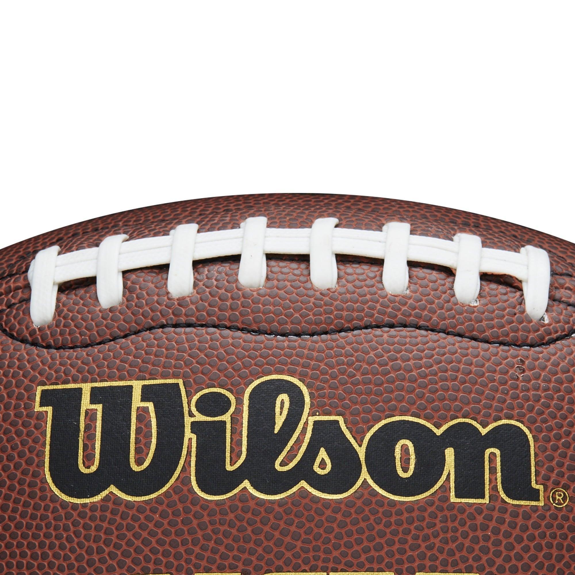 Wilson NCAA Reaction Composite Football, Official Size (Ages 14+), Brown - ClubOn