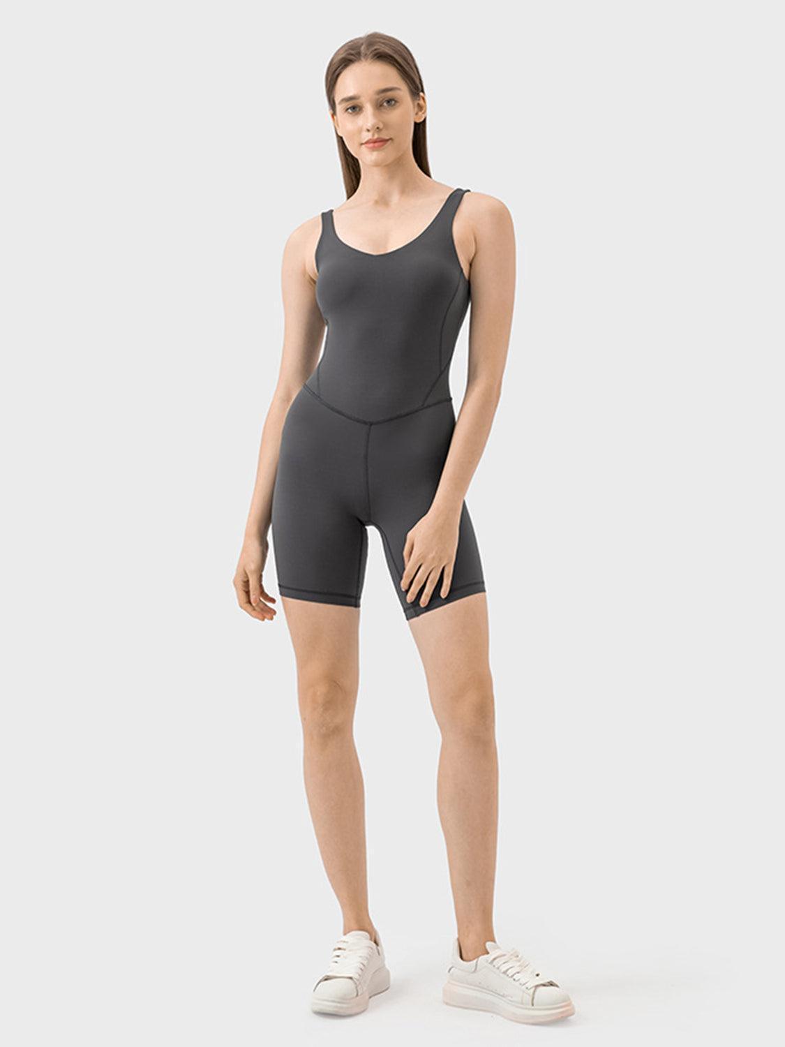 Millennia Wide Strap Active Romper - ClubOn