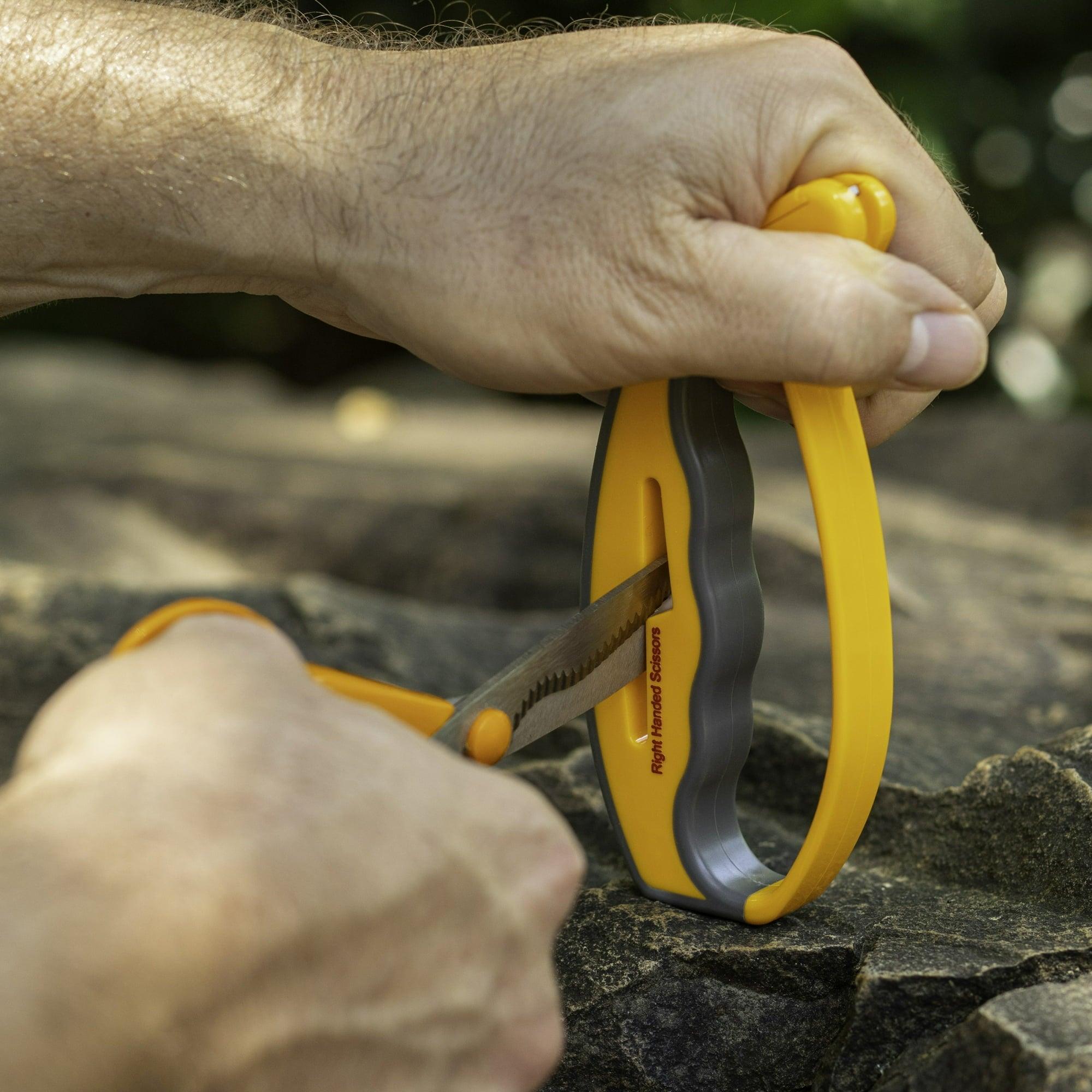 Smith’s 50170 JIFFY V-Sharp Knife & Scissors Sharpener – Yellow & Grey - ClubOn