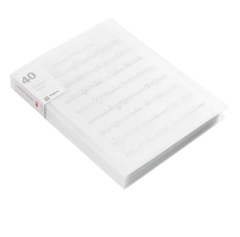 A4 Transparent Clear Book Display File Document Folder - ClubOn