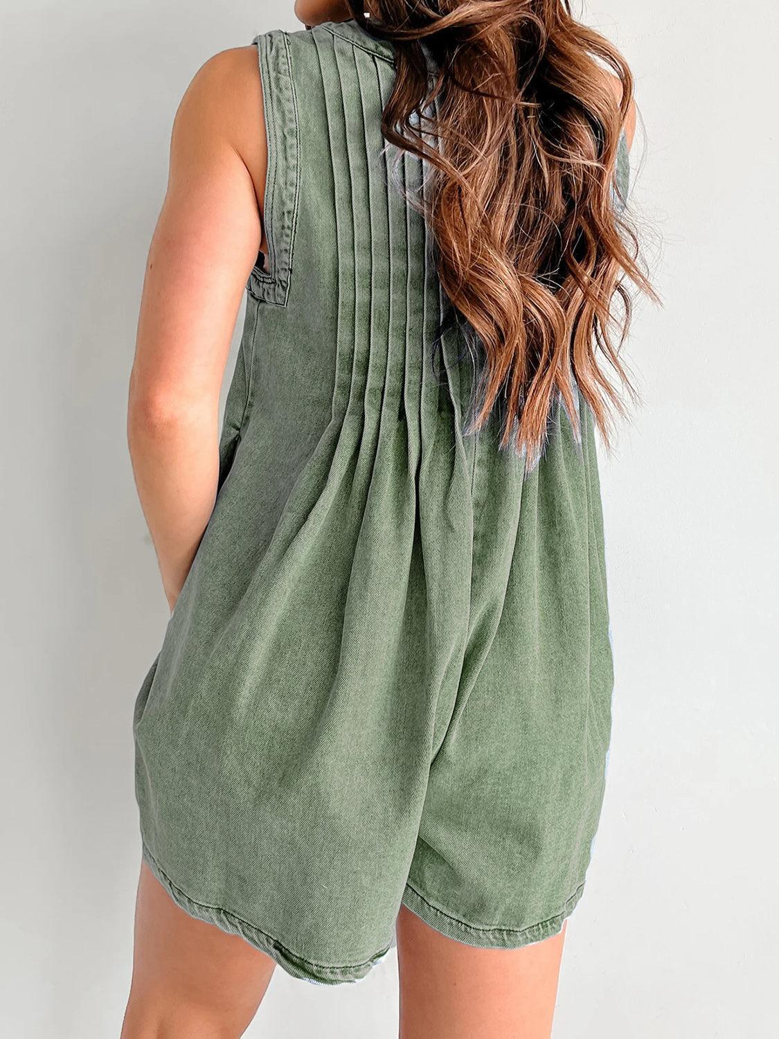 Tied Romper with Pockets - ClubOn