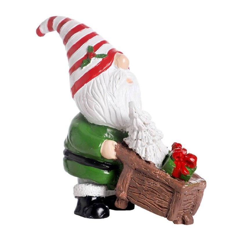 Painted Gnomes & Santa Claus Resin Figures - Christmas Decorations - ClubOn