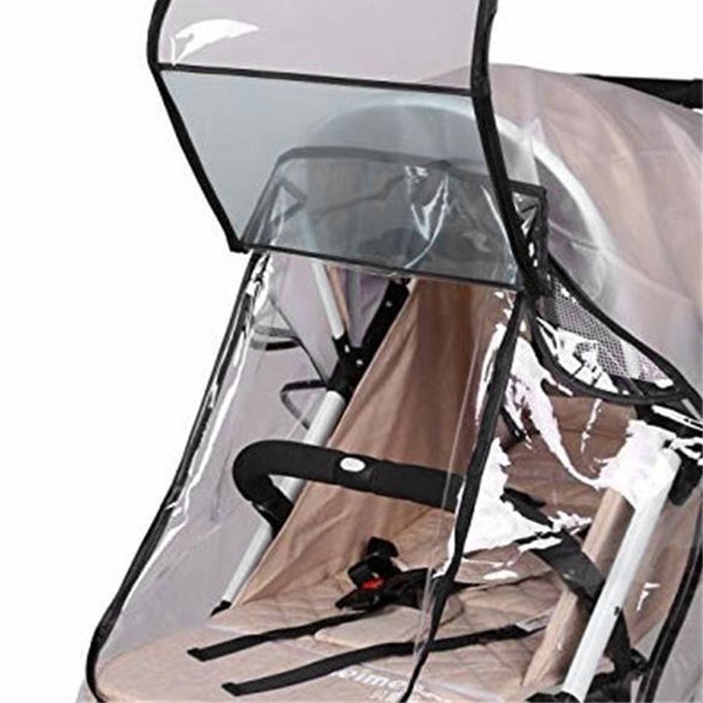Ihvewuo Rainproof Stroller Cover, Universal Waterproof Transparent, for Wind, Snow & Dust, Clear - ClubOn