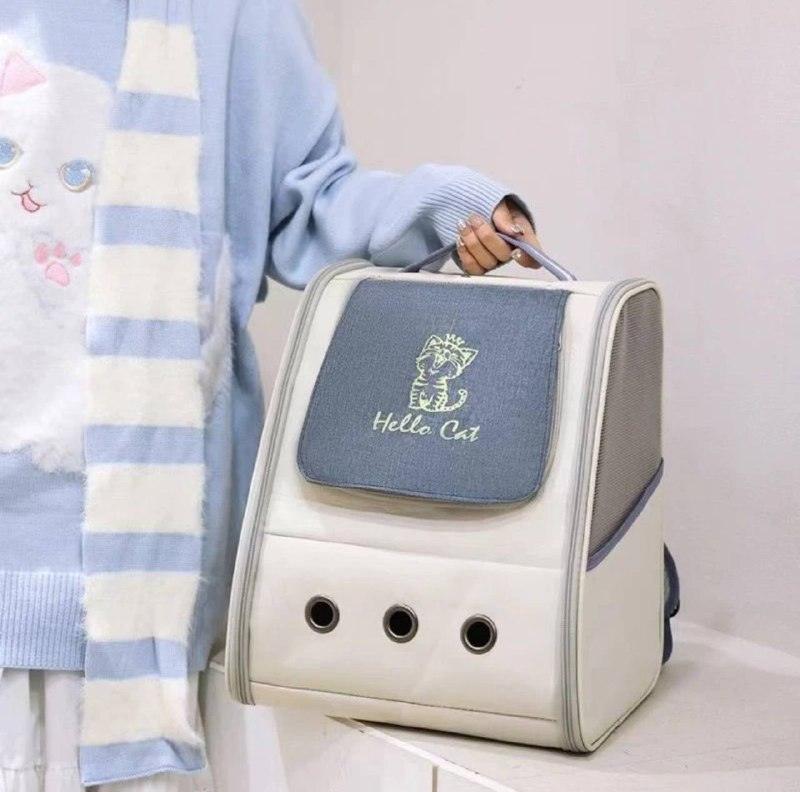 Pet Cat Carrier Backpack – Breathable & Portable Travel Bag - ClubOn