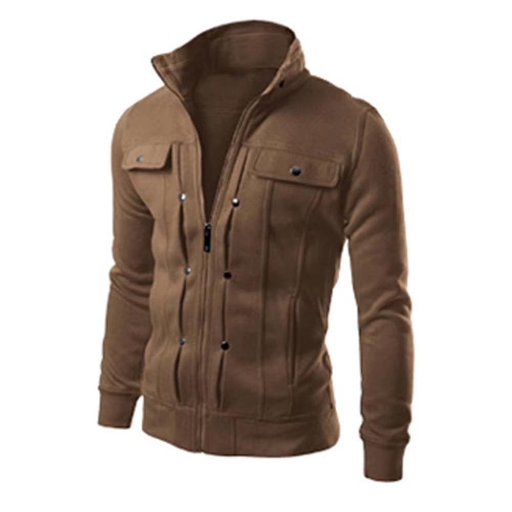 Men's Fleece Hoodie Cardigan - Hooded Pullover Sweatshirt Jacket - ClubOn