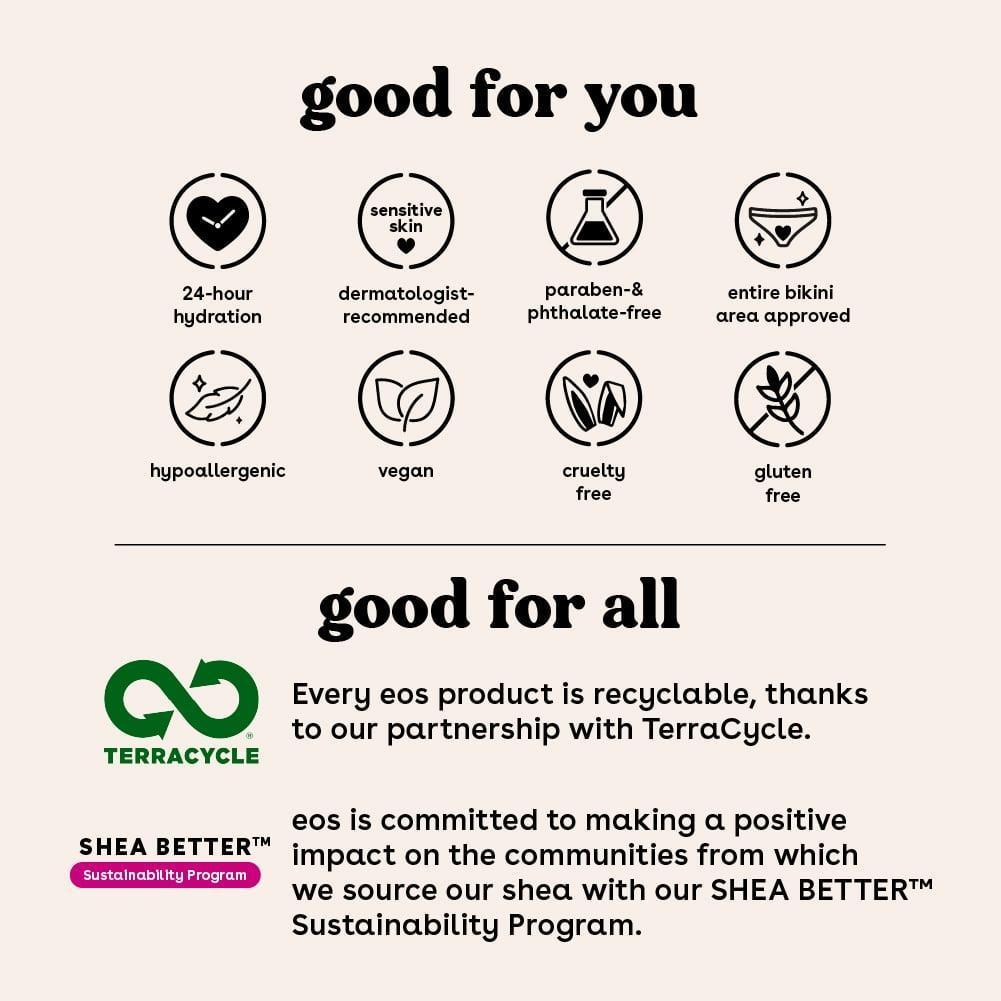 EOS Shea Better Women's Shave Cream - Vanilla Bliss, 7 fl oz - ClubOn