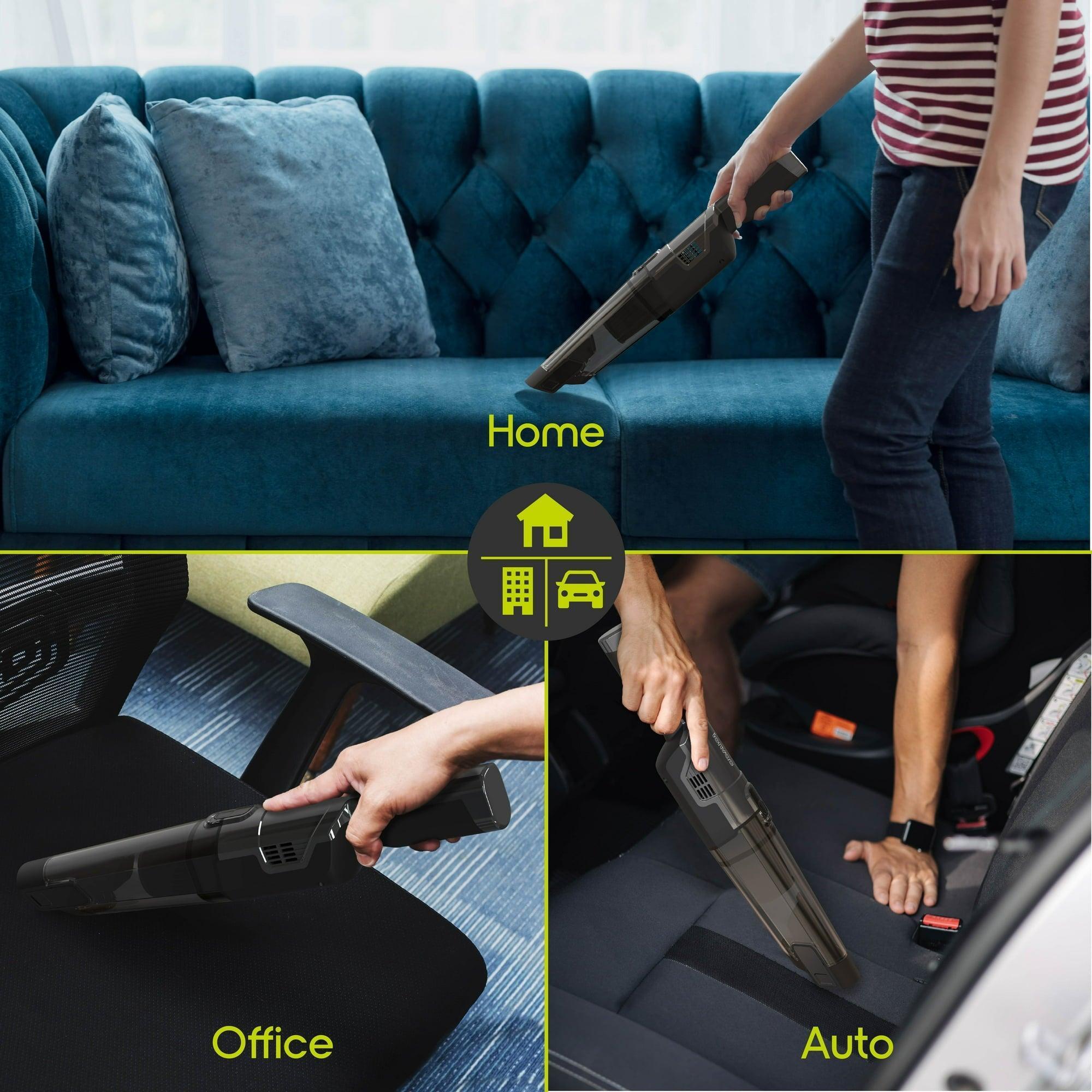 IonVac PowerMax Hand Vacuum, 5V Cordless Handheld Vacuum Cleaner with USB Charging & Multiple Attachments | Compact & Powerful - ClubOn