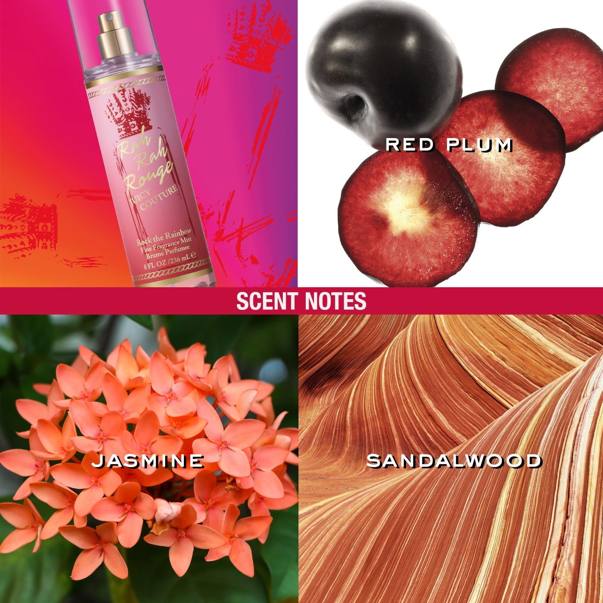 Juicy Couture Rock The Rainbow Rah Rah Rouge Body Mist for Women, 8.0 fl oz - ClubOn