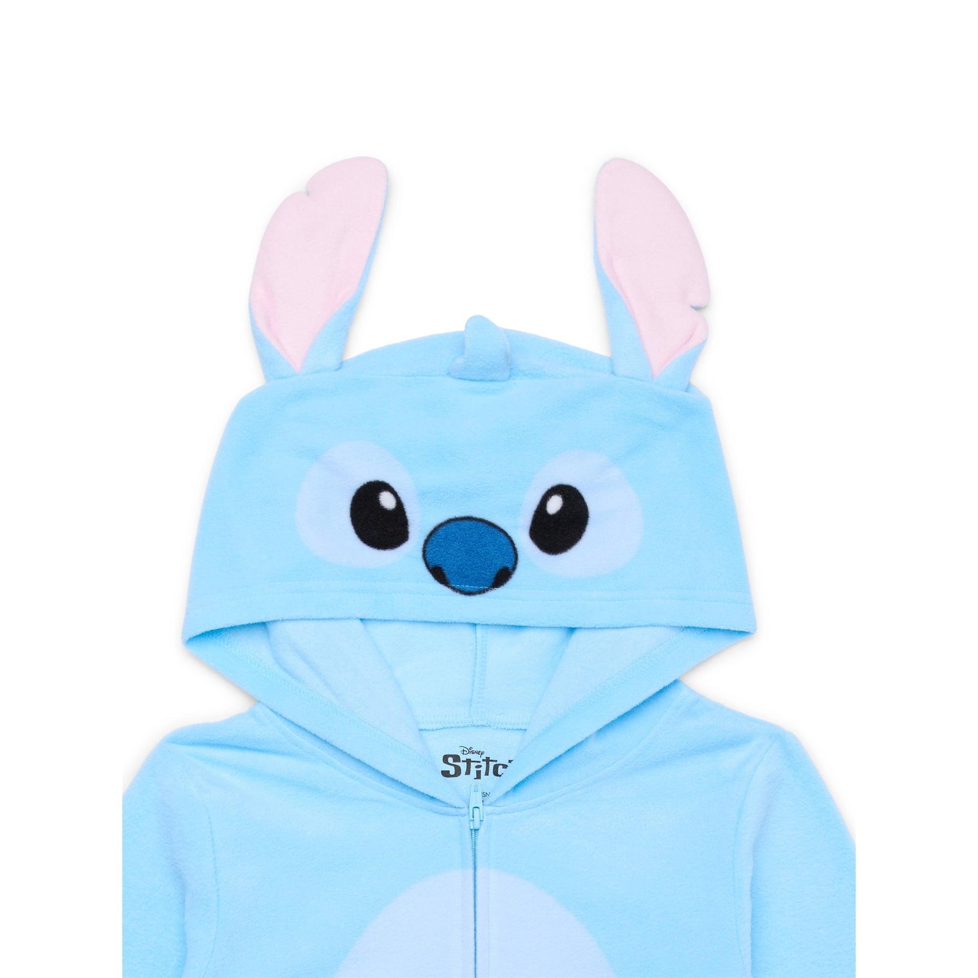 Stitch Girls Hooded Union Suit Pajamas, Sizes 4-14 - ClubOn