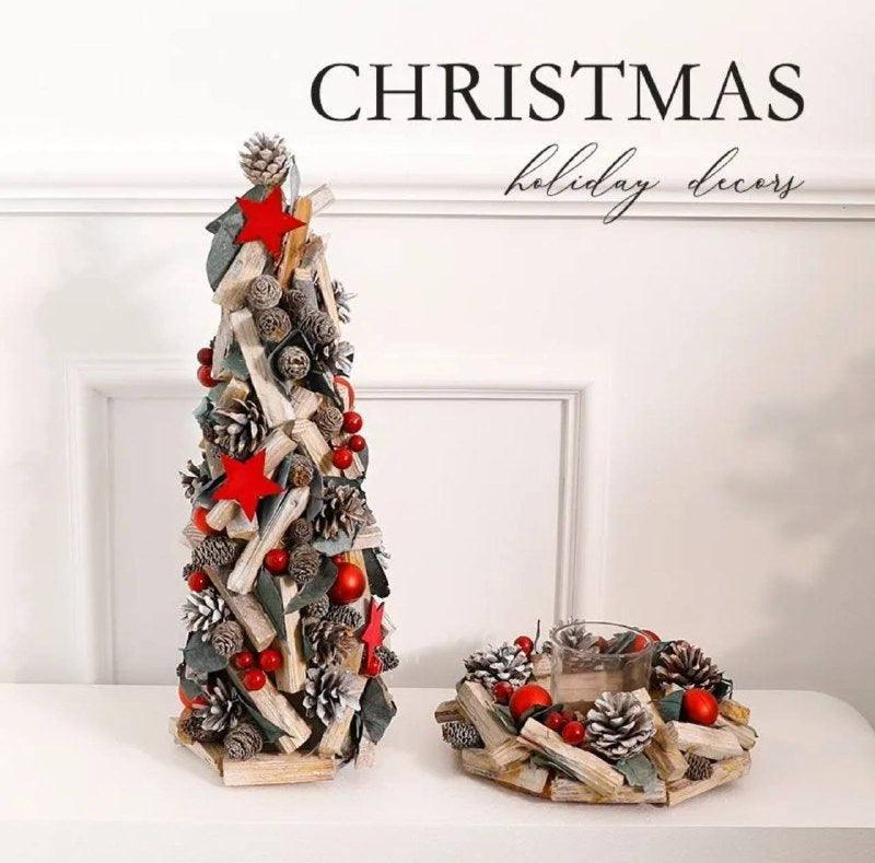 Christmas Wreath Cane - Creative Scene Layout Holiday Decoration - ClubOn