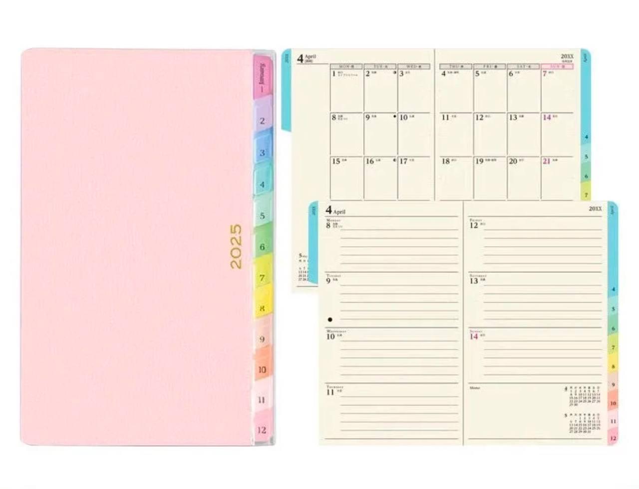 Ins-Style Dopamine Seven-Color Handbook High-Value Schedule Book - ClubOn