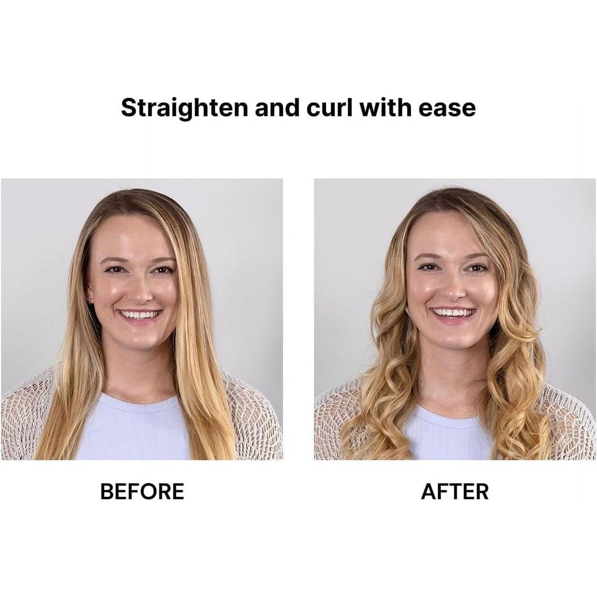 L'ange Hair Aplatir Professional 1-Inch Ceramic Flat Iron Hair Straightener, Automatic Shutoff, Black - ClubOn