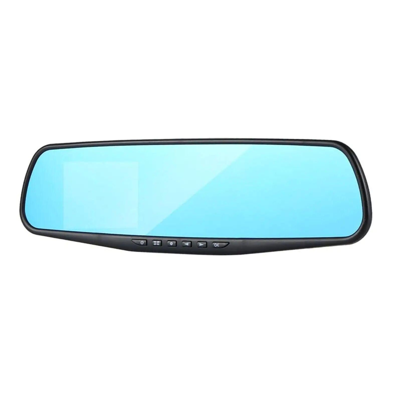 1080P HD Rearview Mirror Car DVR Dual Dash Cam Camera Front Rear Video Recorder - ClubOn