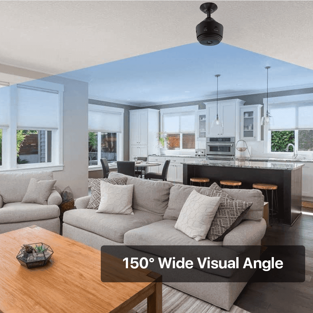 BCOOSS Wireless Home Security Camera – Mini Indoor CCTV, 1080p HD, Night Vision, Wide Angle, WIFI Surveillance - ClubOn