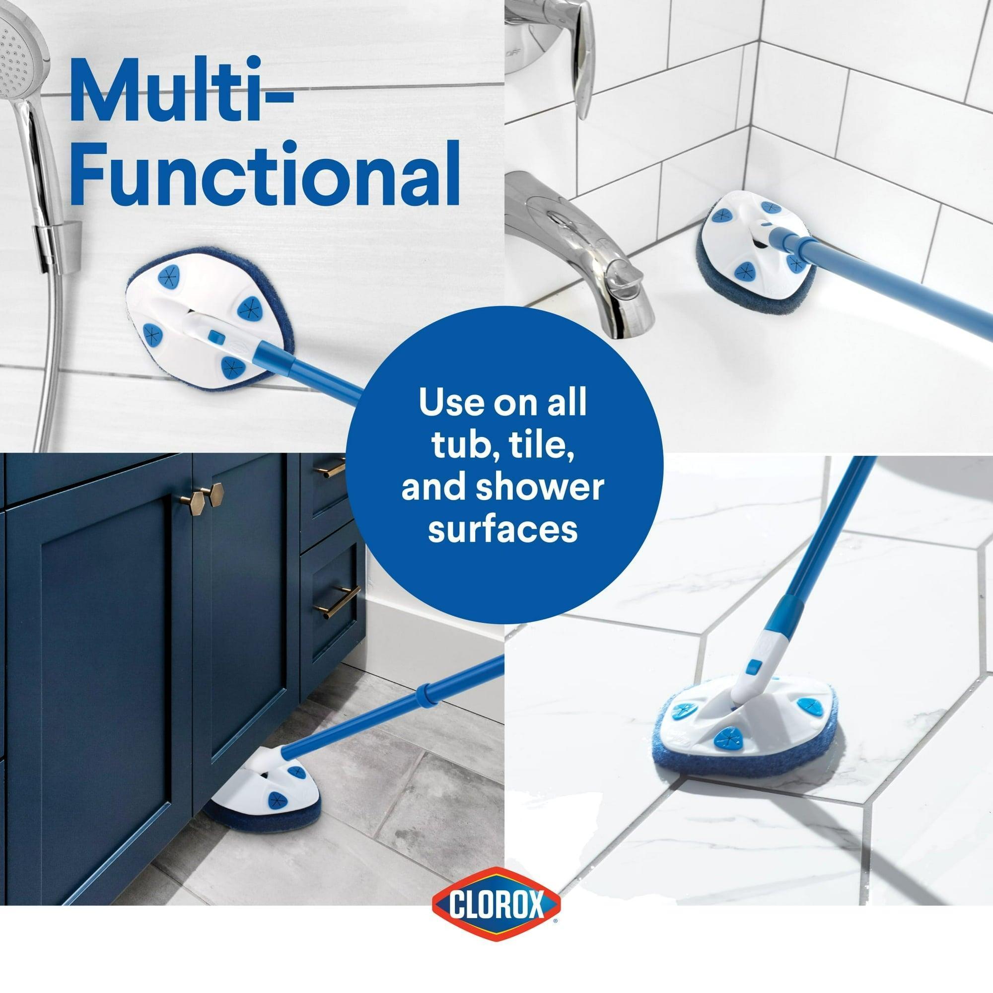 Clorox Tub & Tile Scrubber - Extendable with Triangular Head - ClubOn