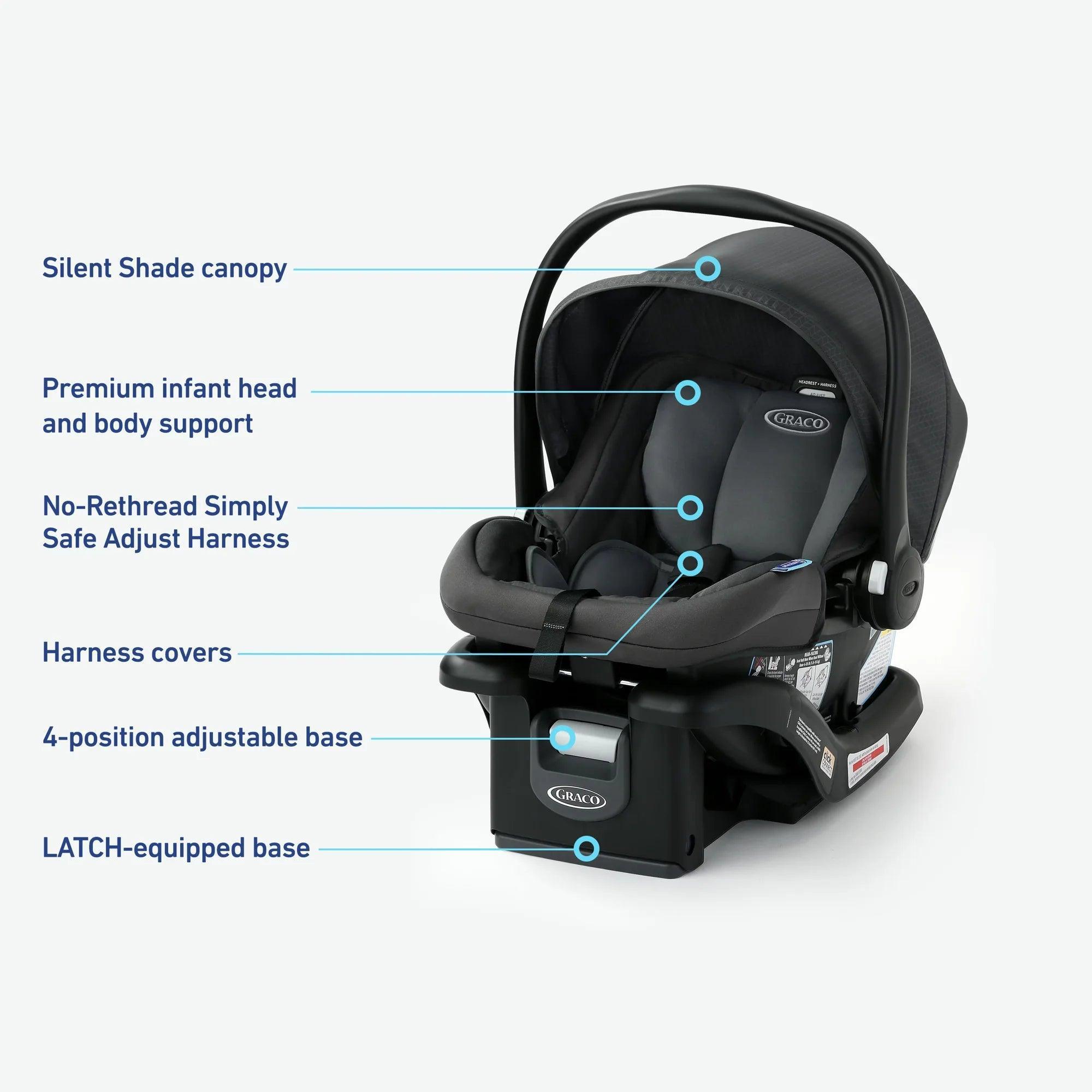 Graco SnugRide 35 LX Infant Car Seat, Elko, 1 Count - ClubOn