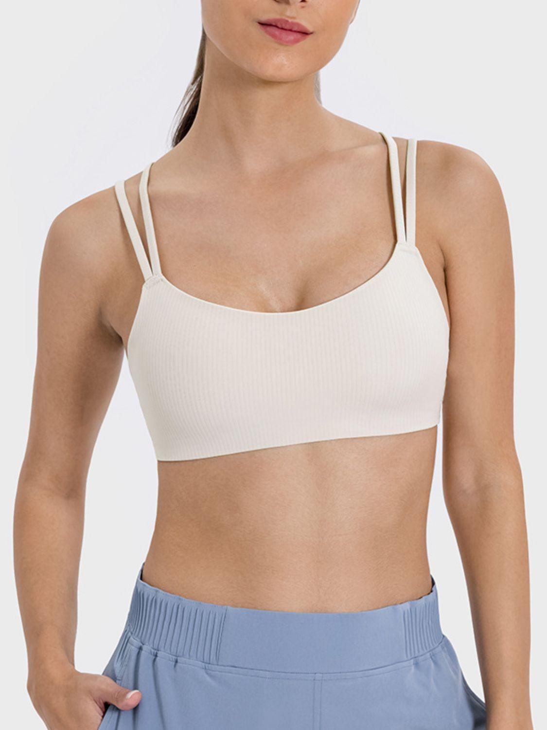 Millennia Scoop Neck Double Strap Active Cami - ClubOn