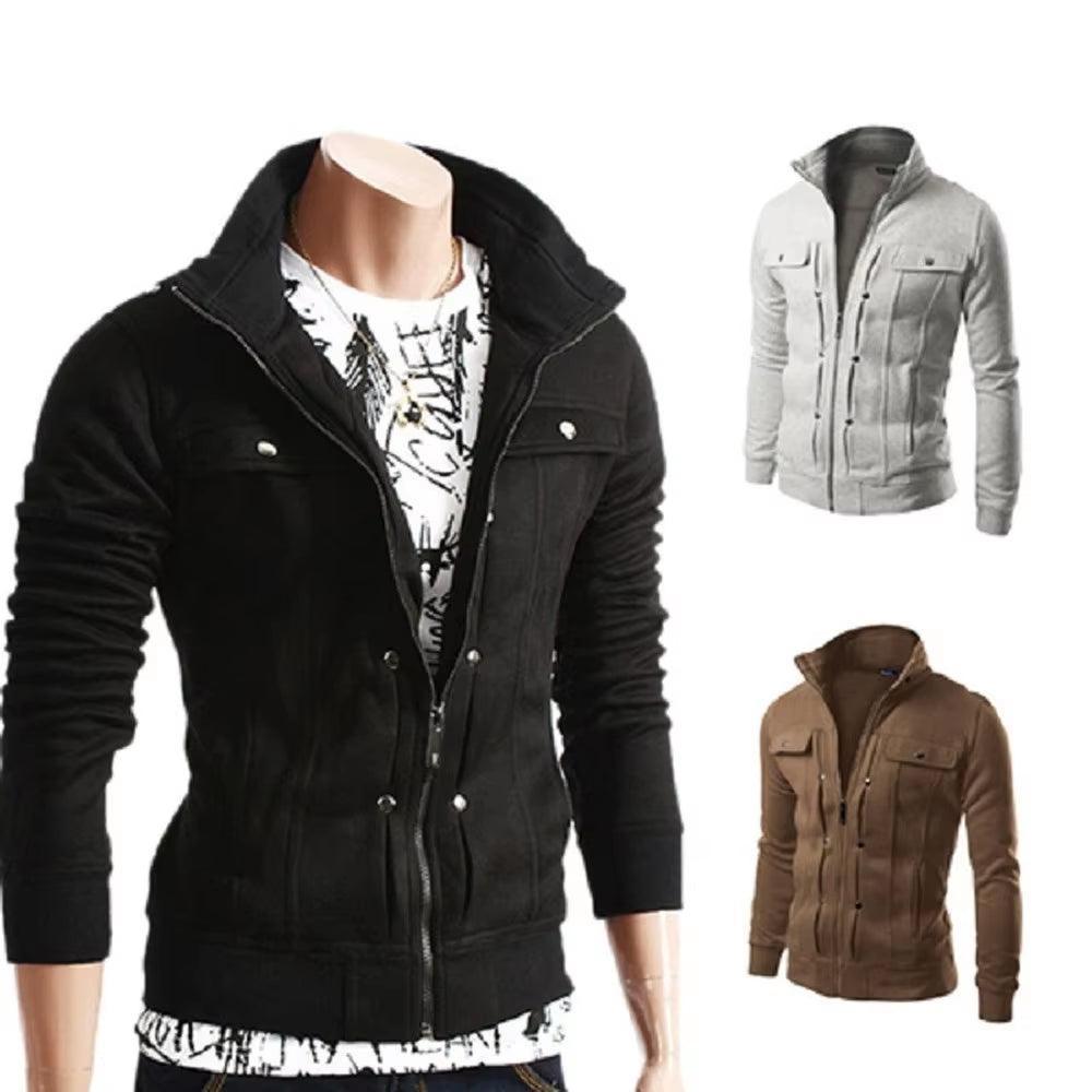 Men's Fleece Hoodie Cardigan - Hooded Pullover Sweatshirt Jacket - ClubOn