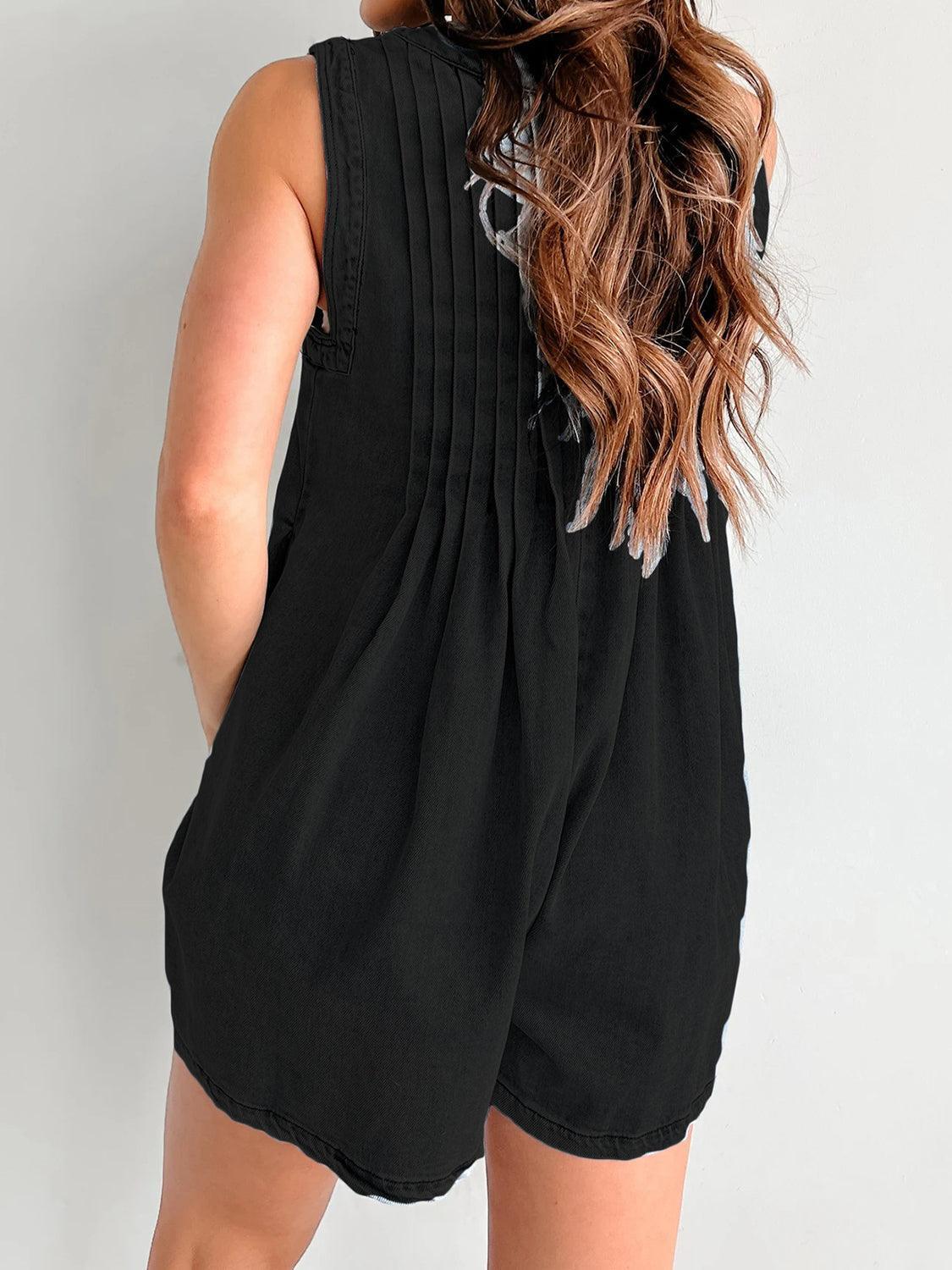 Tied Romper with Pockets - ClubOn