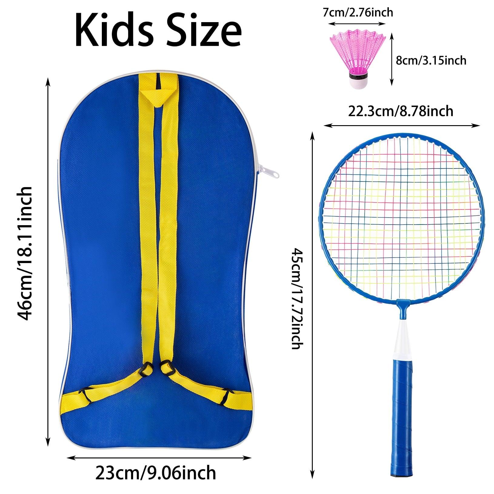 Badminton Rackets for Children, Kids Badminton Set, 2 Rackets, 5 Balls, 1 Backpack - ClubOn