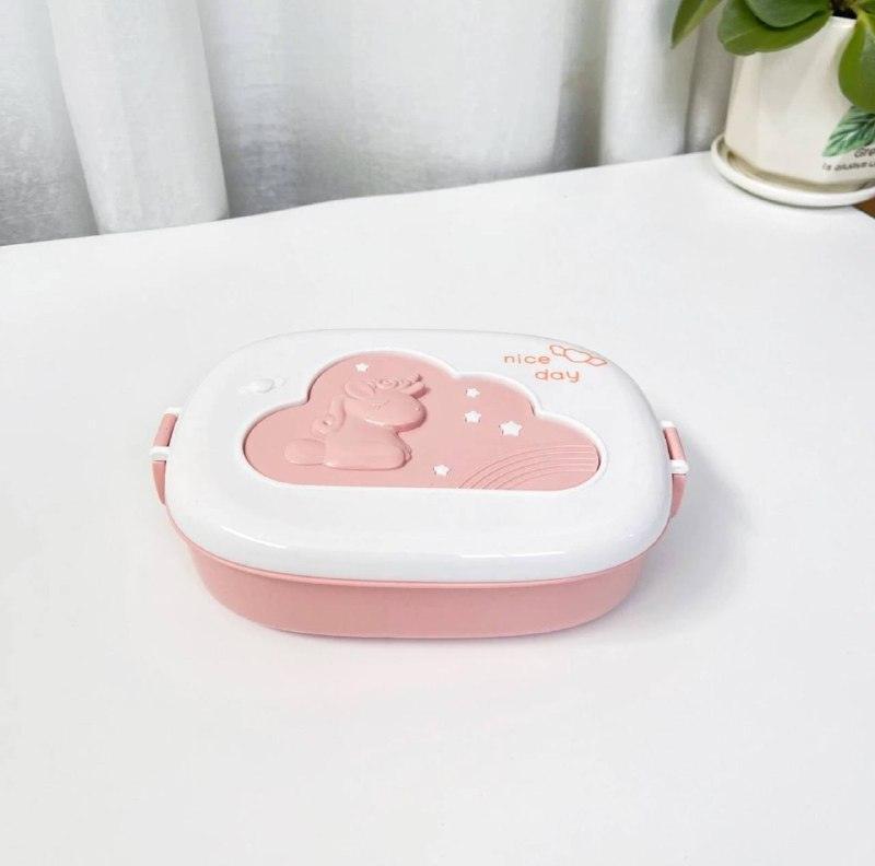 Cute Kids Bento Lunch Box with Compartments - Microwave Safe - ClubOn