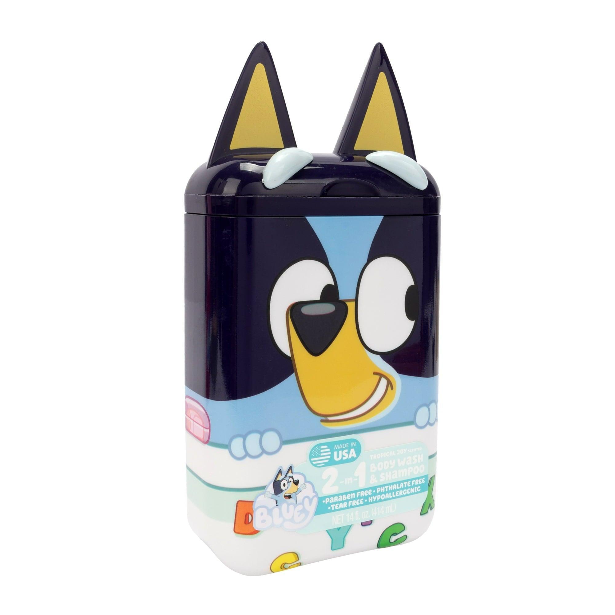Bluey 2-In-1 Shampoo and Body Wash, Tropical Joy Scented, 14oz - ClubOn