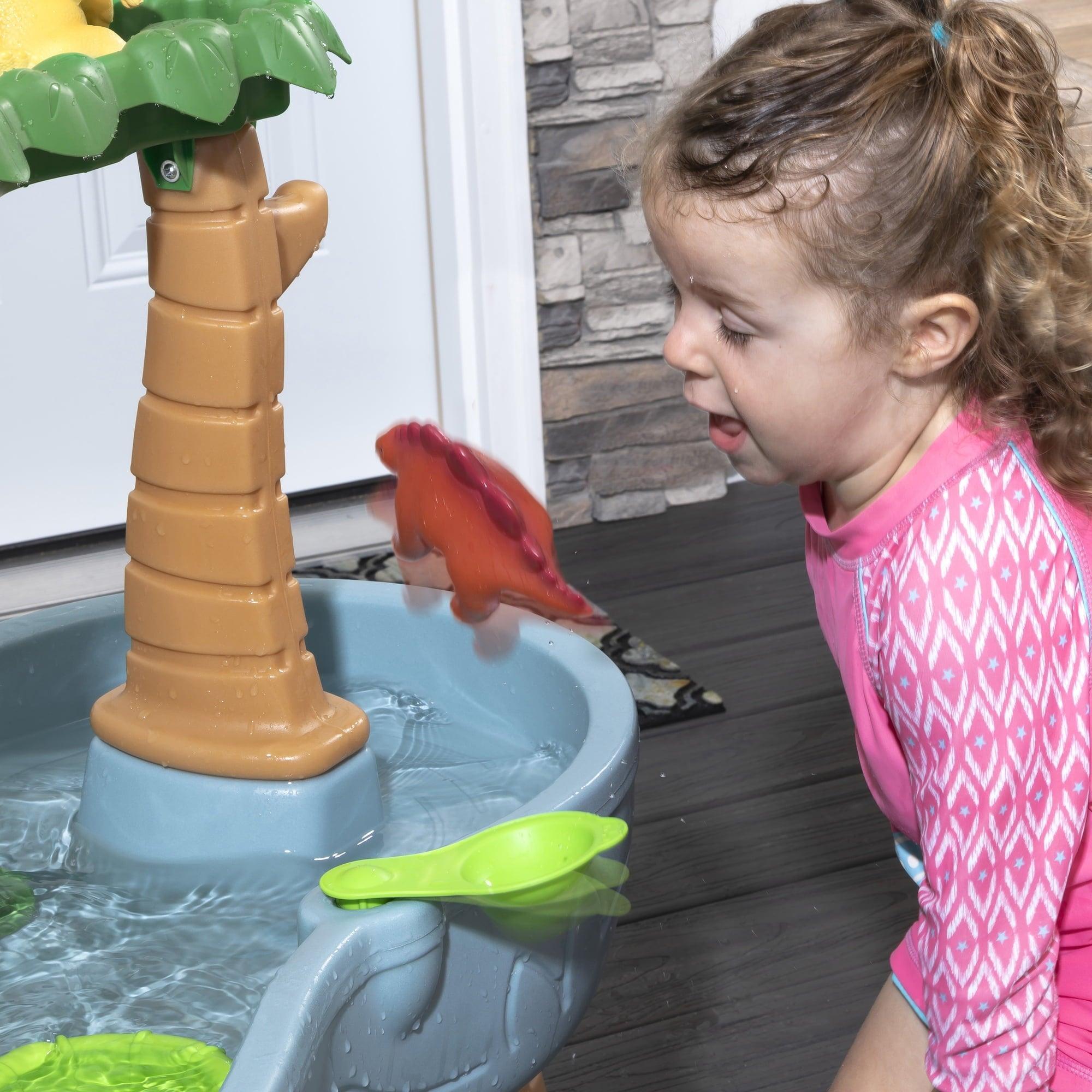 Step2 Dino Showers Multi-color Plastic Water Table for Toddlers with 13-Piece Playset - ClubOn