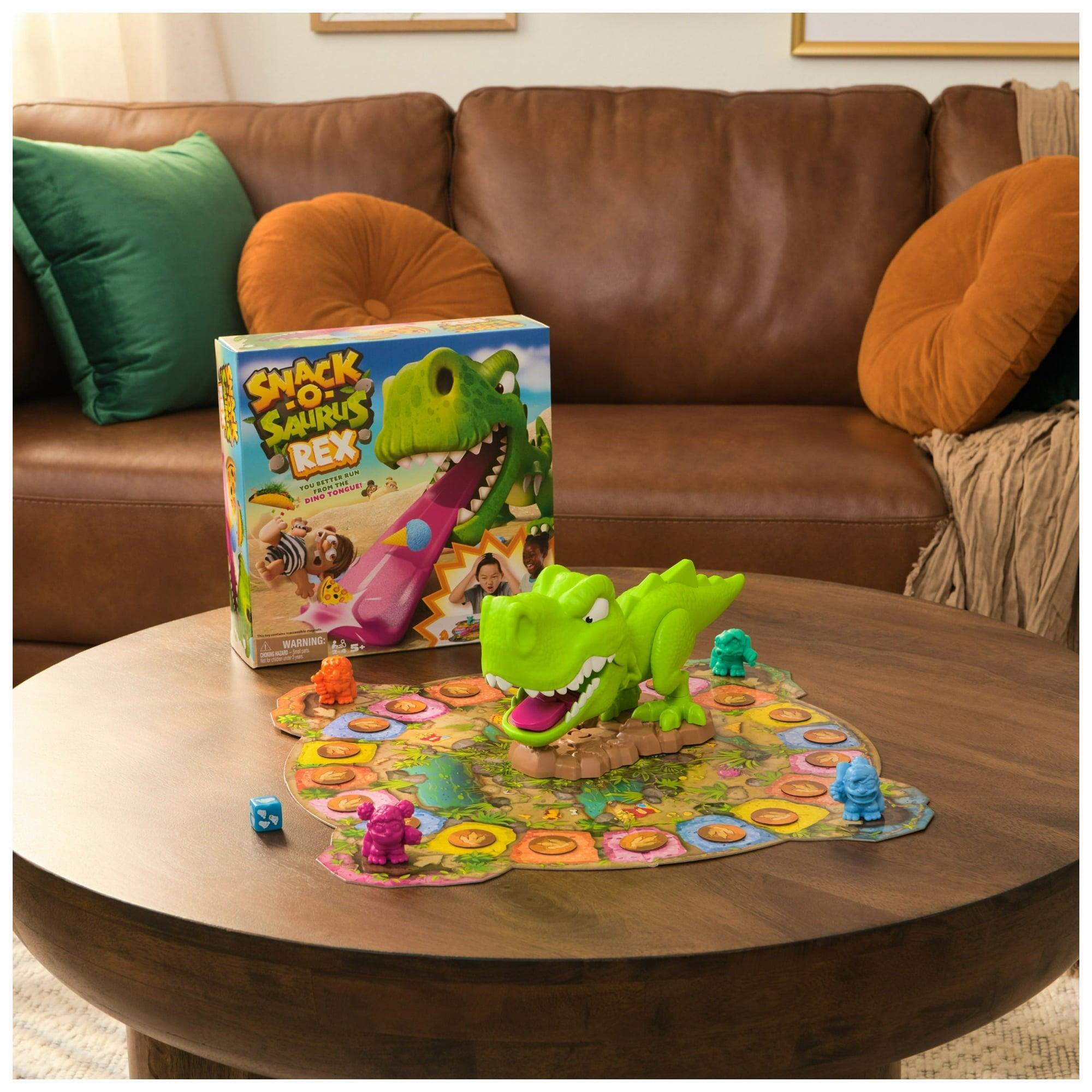 Spin Master Games Snack-O-Saurus Rex – Interactive Dinosaur Board Game for Kids Ages 5 & Up - ClubOn